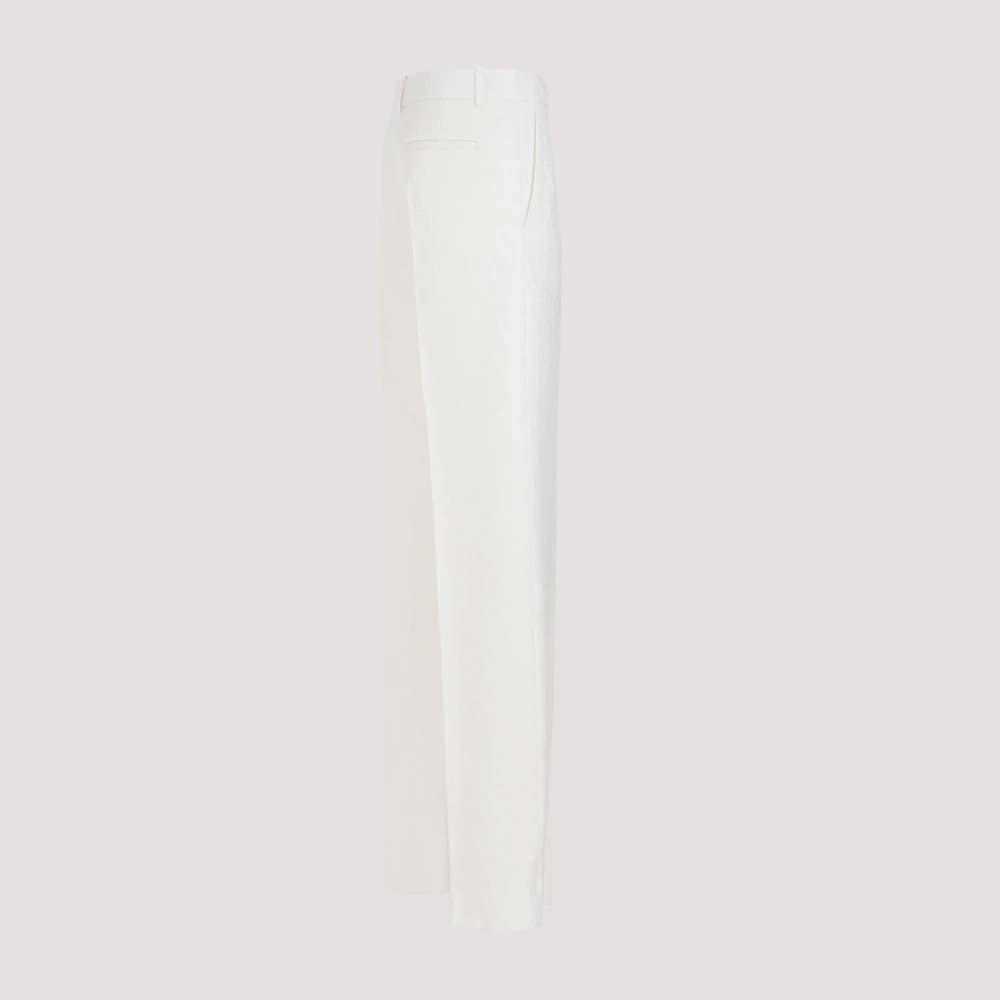 Valentino Crepe broek in ivoor White Dames