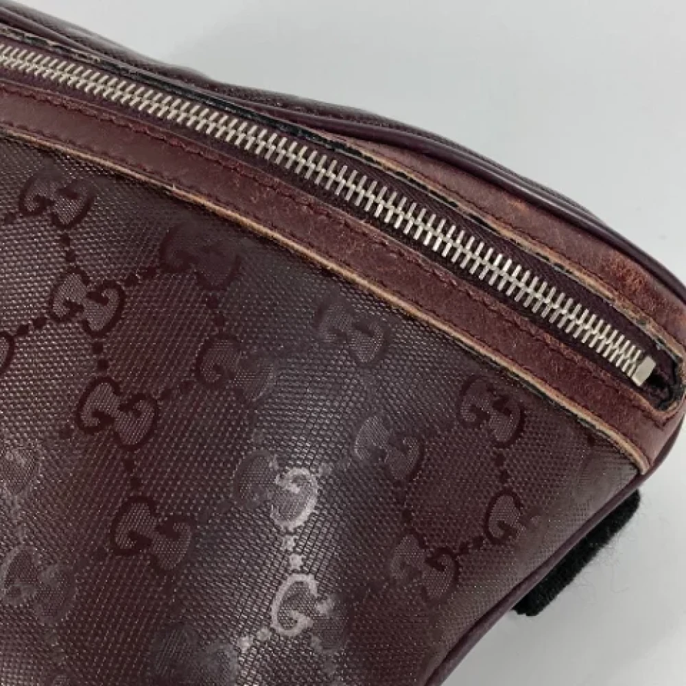 Gucci Vintage Pre-owned Canvas gucci-bags Purple Heren