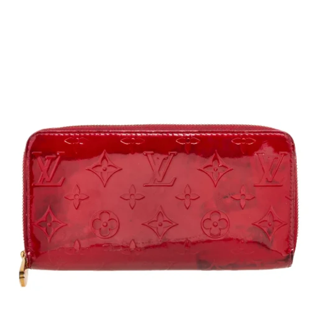 Louis Vuitton Vintage Pre-owned Leather wallets Red Dames
