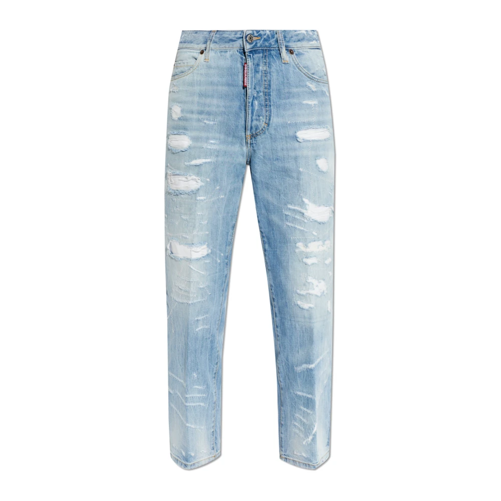 Dsquared2 Women's Blue Cropped Jeans, Xs, Boston Jeans