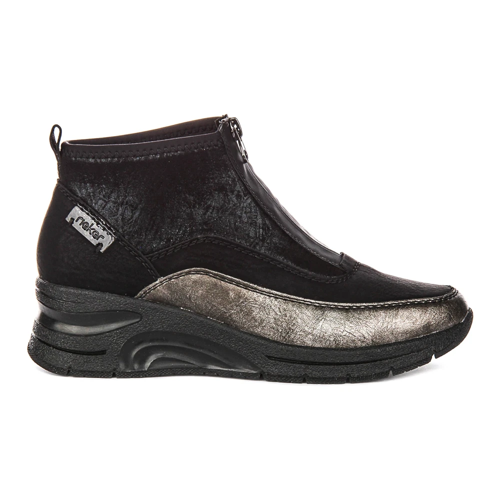 Rieker Women's Black N9362-01 Ankle Boots - Ankle Boots - 6 Uk - Shoes