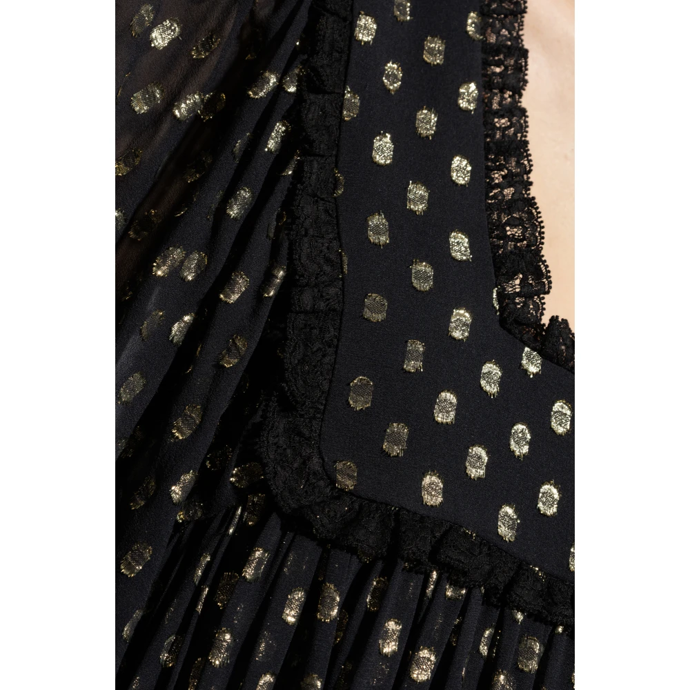 Chloé Jurk met lurex draad Black Dames