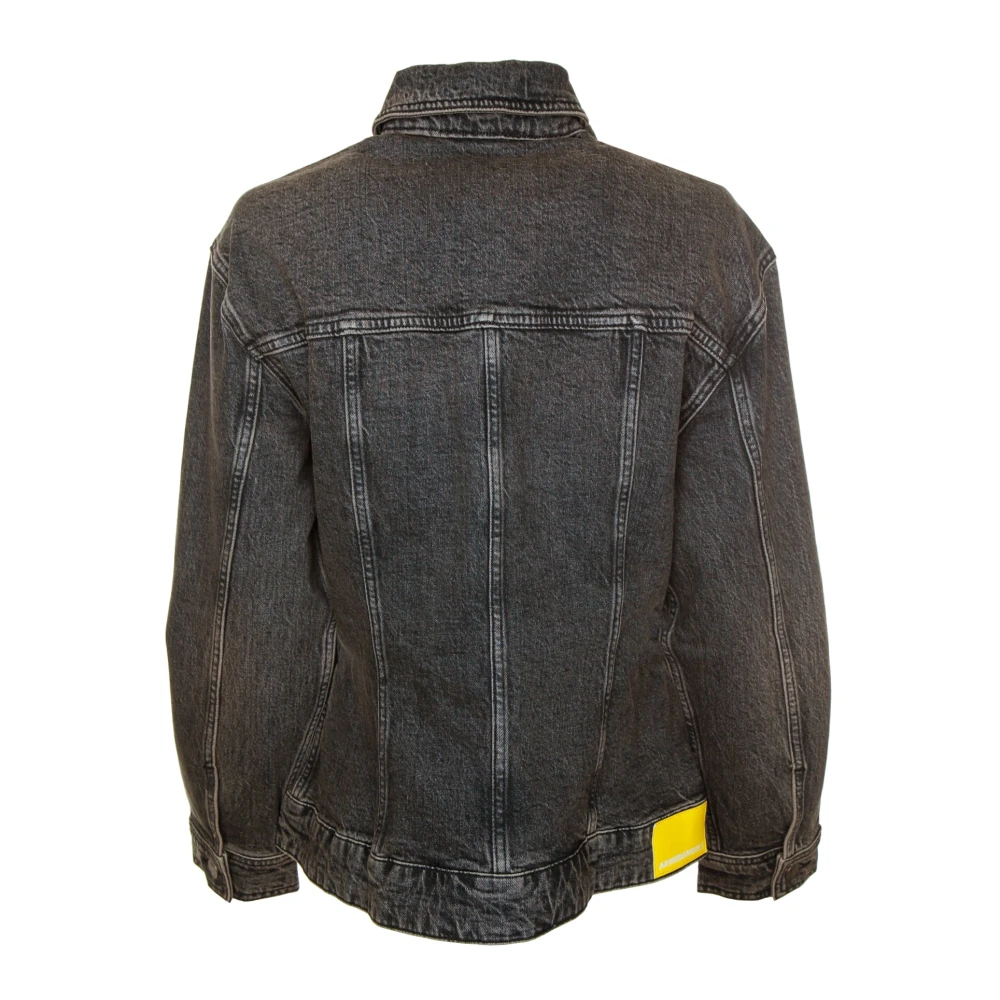 ARMEDANGELS Oversized Denim Jacket met Kent Kraag Gray Dames