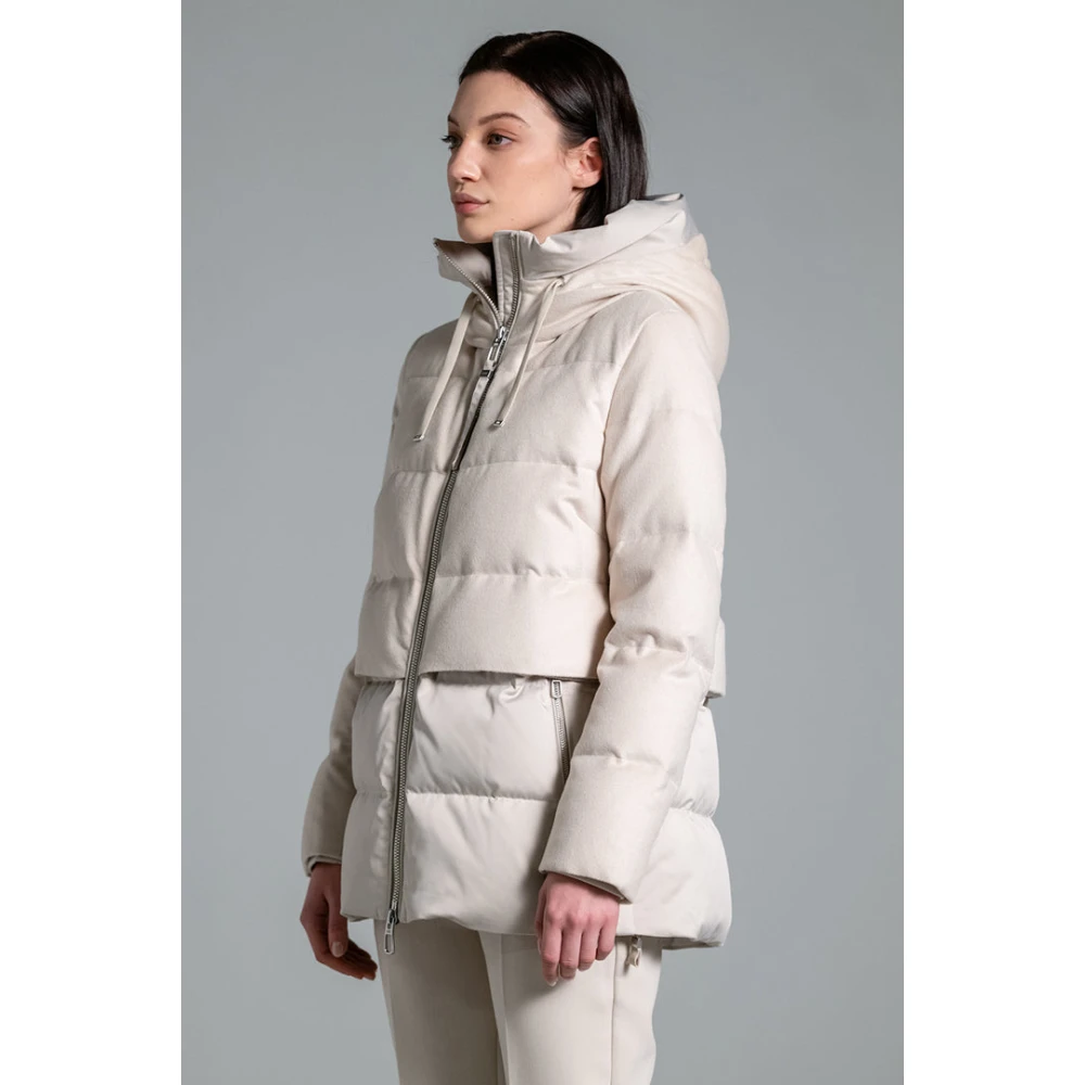Duno Stijlvolle Jas voor Mannen White Dames
