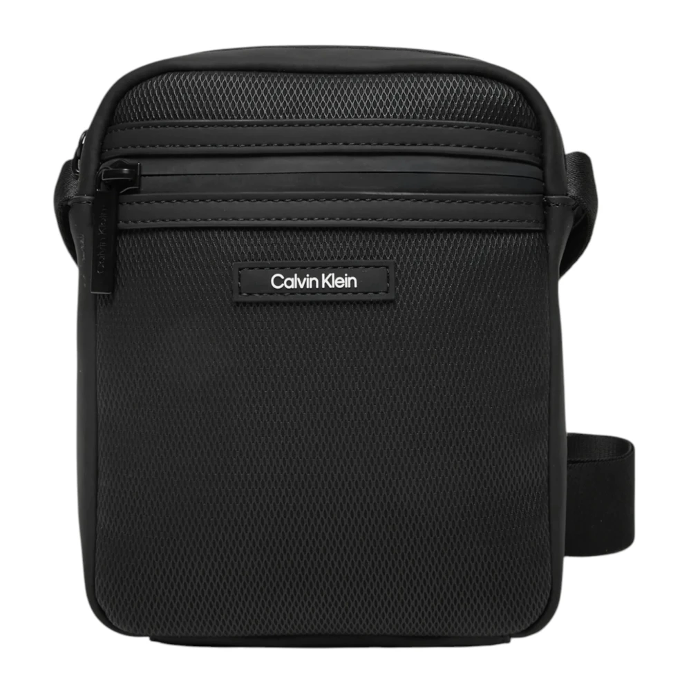 Calvin Klein Men's Black Messenger Bags, One Size, Messenger Bag
