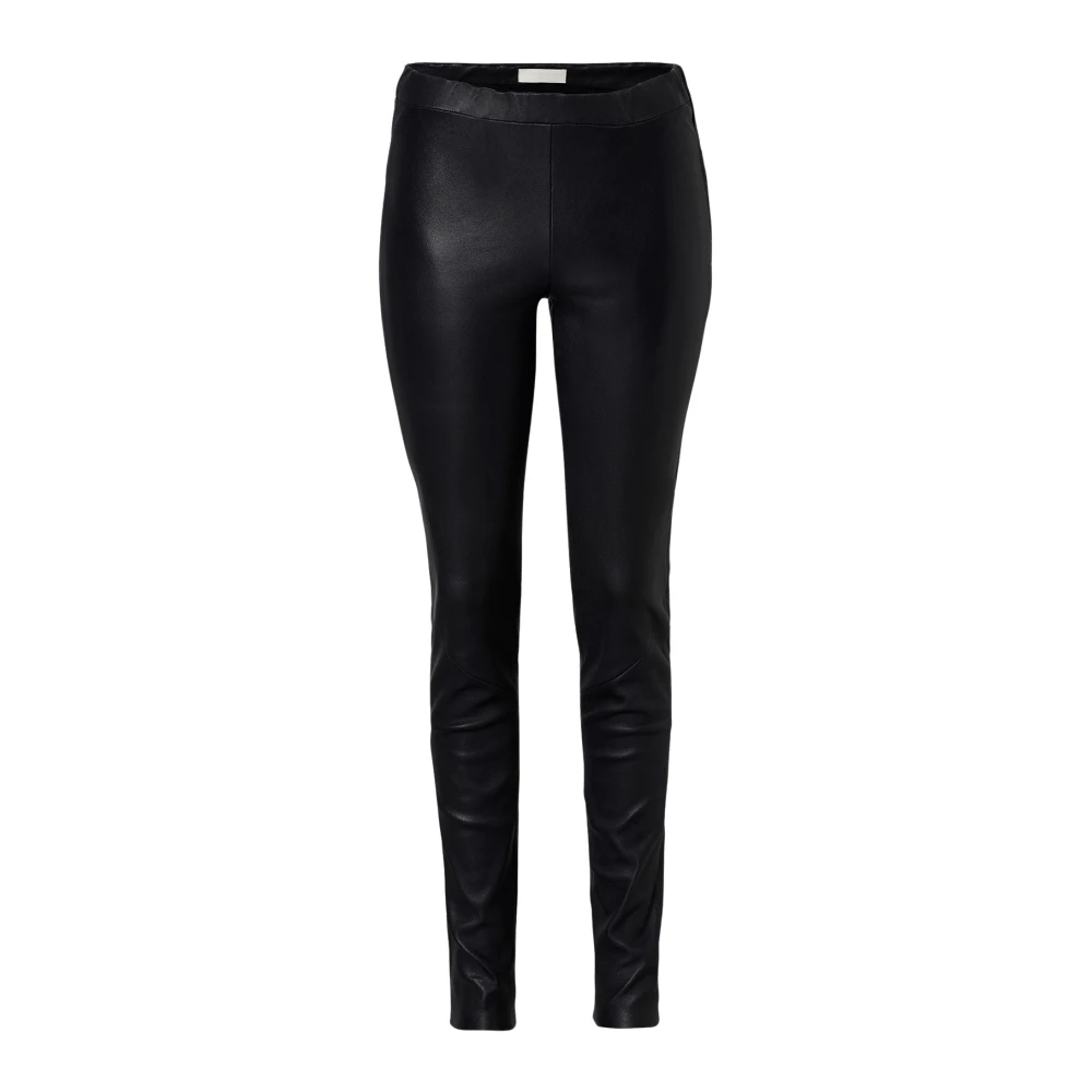 Wakakuu Icons Stijlvolle Leren Broek Roche Black Dames