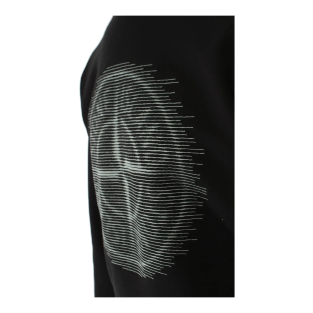 Stone Island Zwarte Katoenen Heren Trui Black Heren