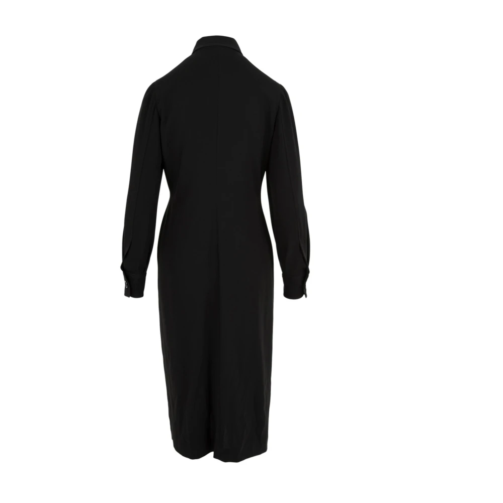 Aspesi Elegante Zwarte Jurk Stijl 2904 Black Dames