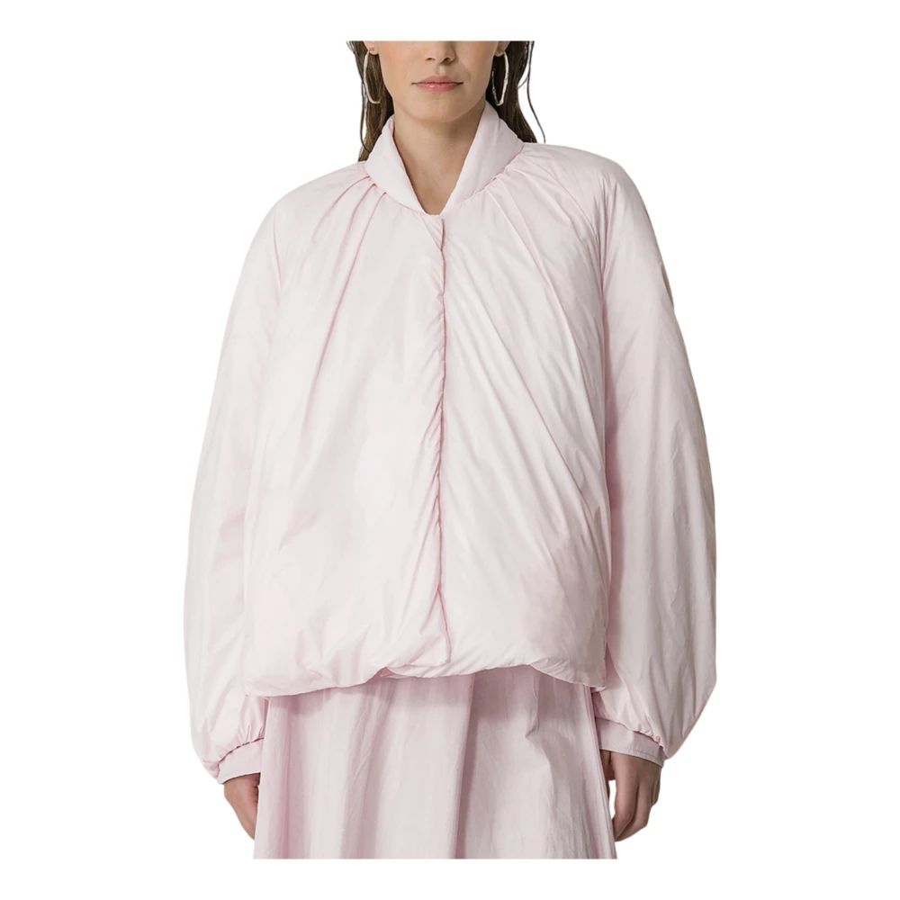 Forte Stijlvolle Jas in Oesterkleur Pink Dames