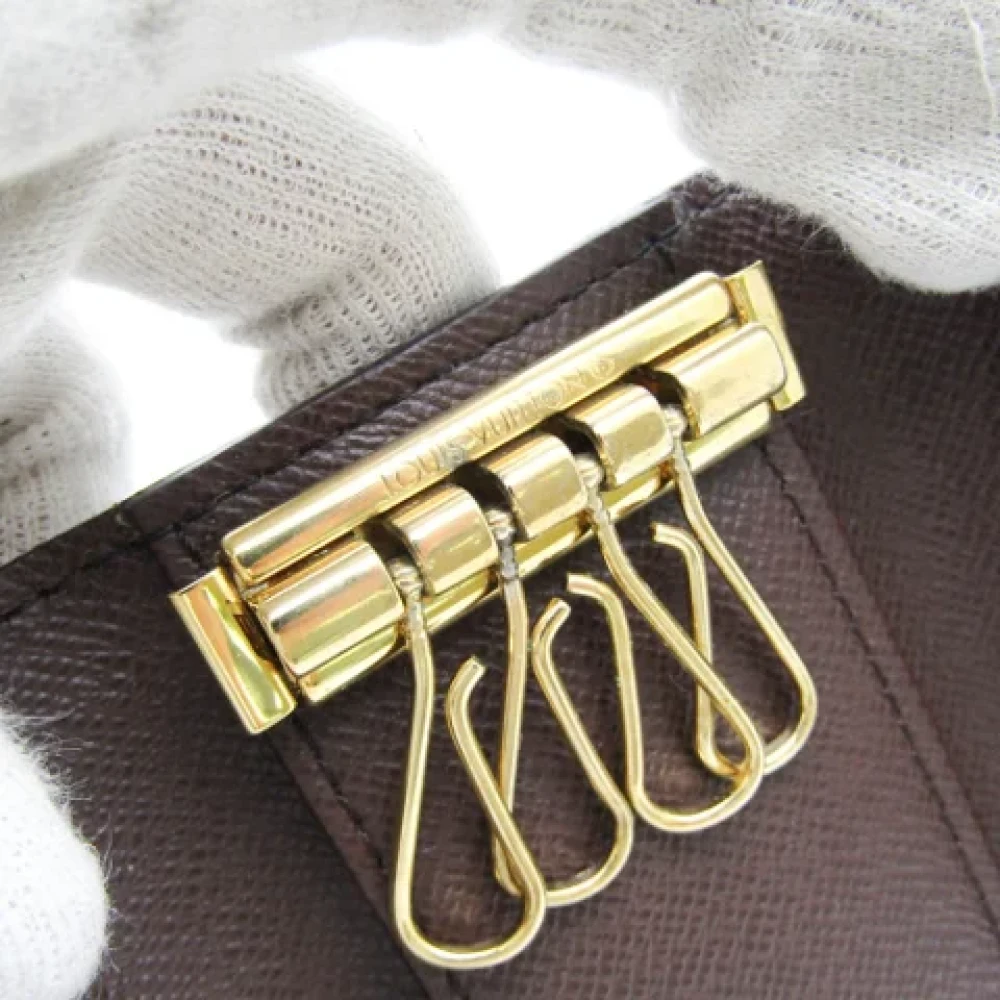 Louis Vuitton Vintage Pre-owned Fabric key-holders Brown Dames