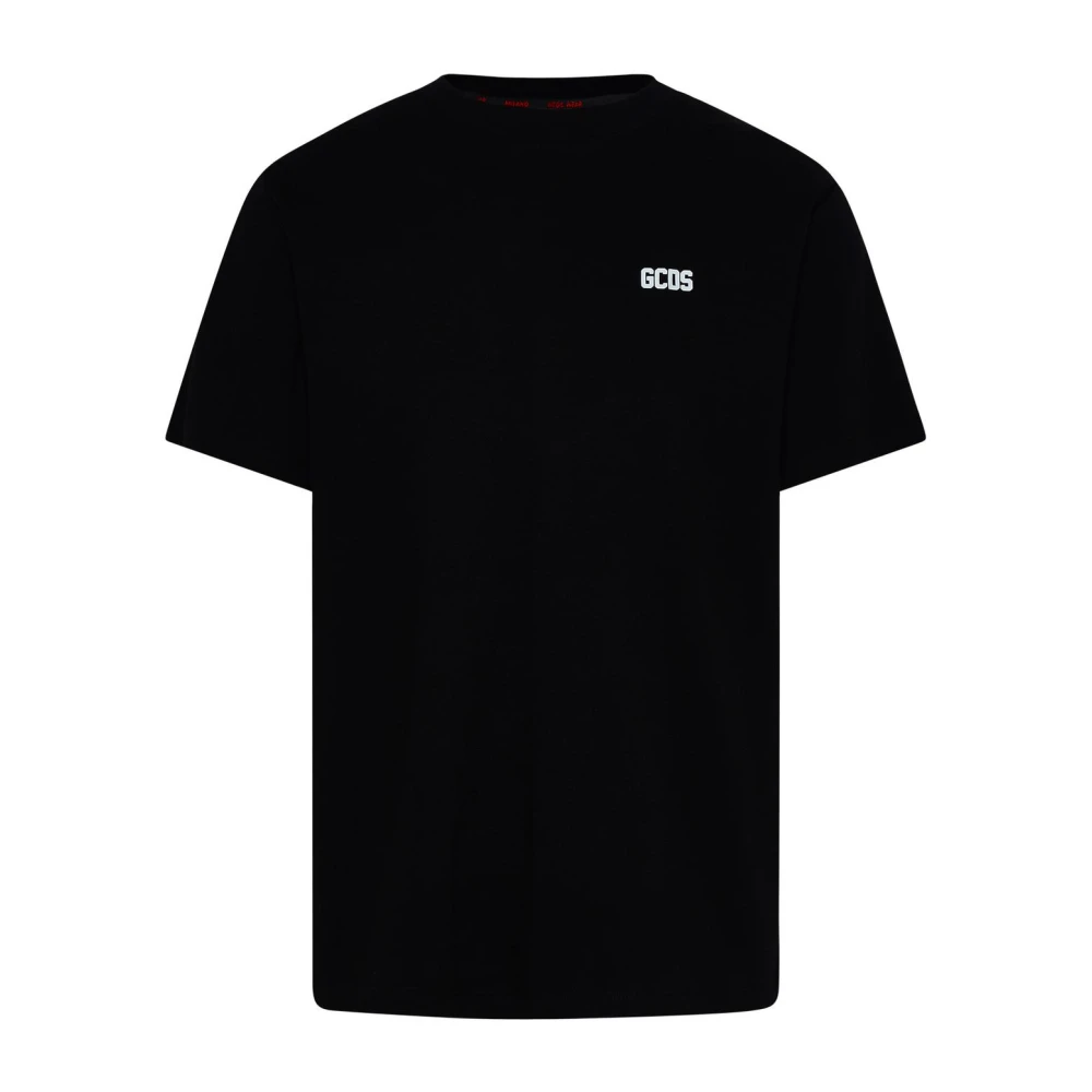 Gcds Ronde Hals Ribgebreide T-shirts Black Heren