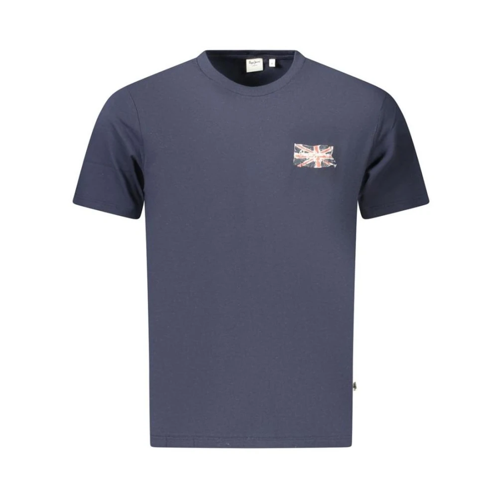 Pepe Jeans Men's Blue T-Shirts, 2XL, The Blu Cotton T-Shirt