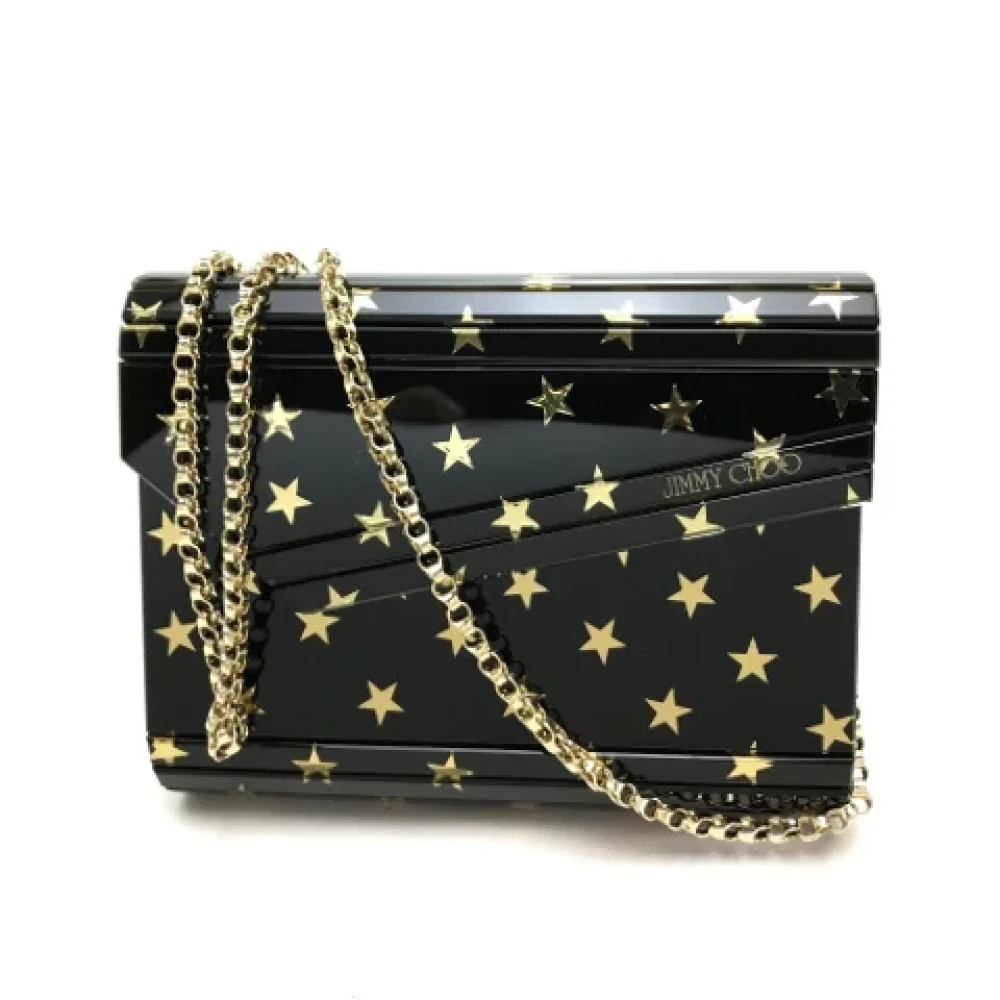 Jimmy Choo Pre-owned Fabric shoulder-bags Black Dames
