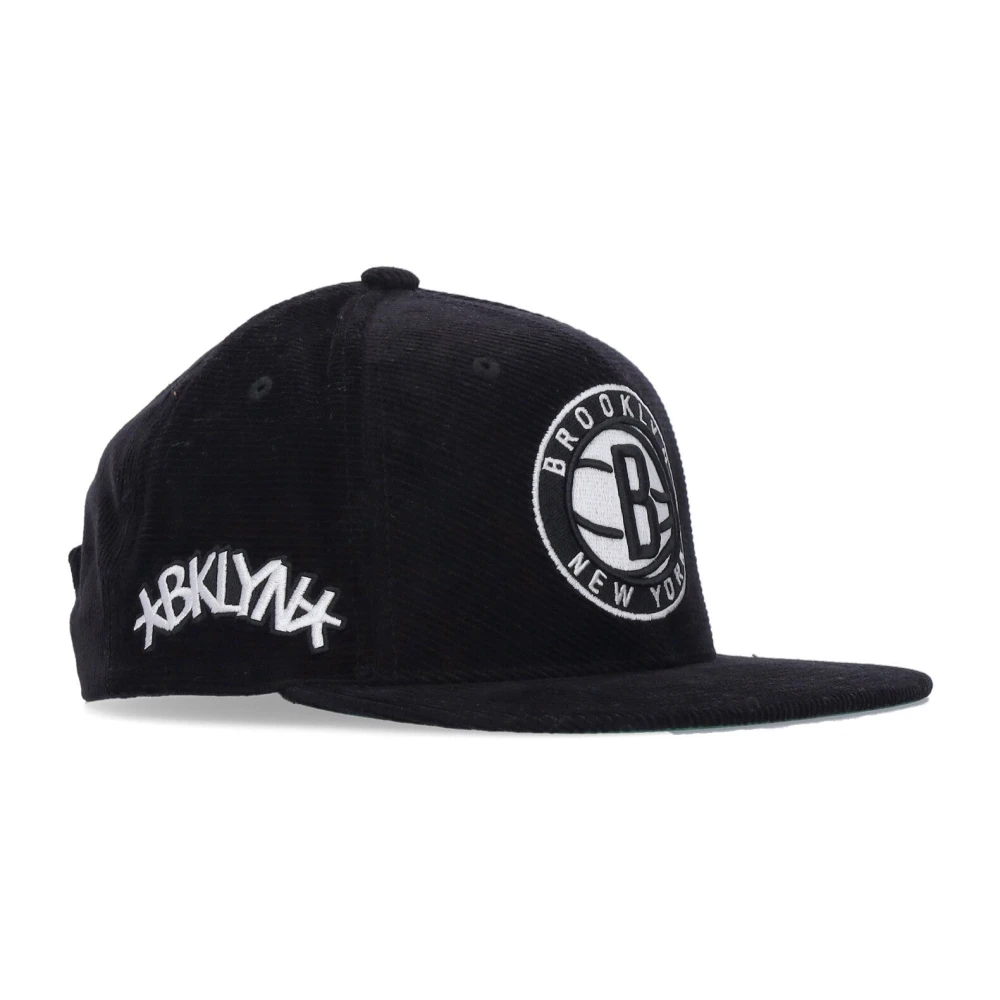 Mitchell & Ness NBA Brooklyn Nets Velvet Cap Black Heren