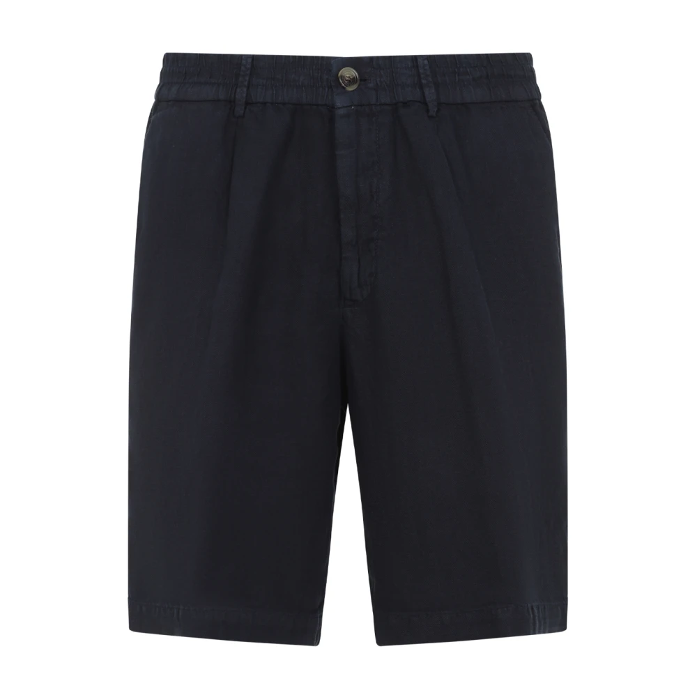 Brunello Cucinelli Men's Blue Casual Shorts, M, Stylish Bermuda Shorts