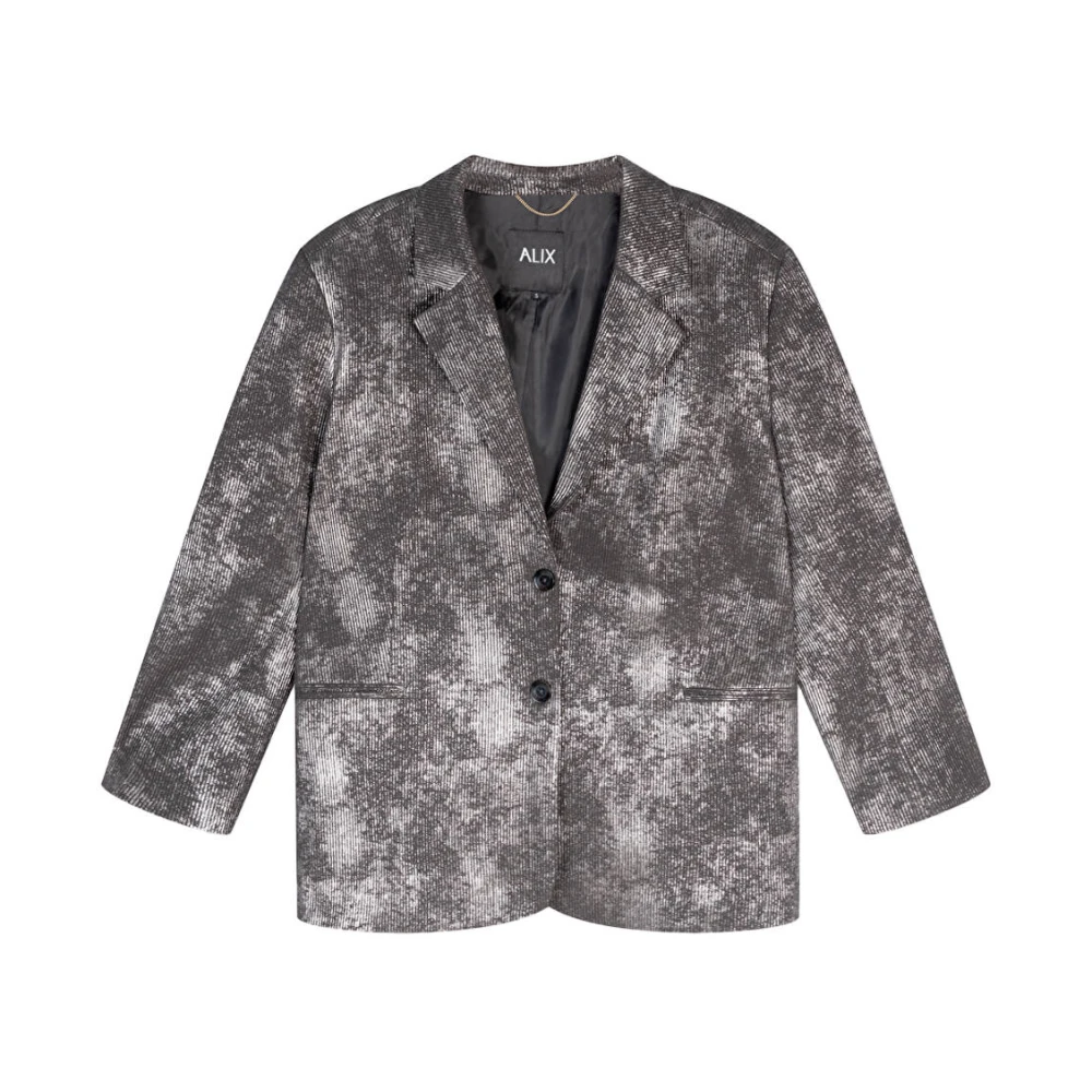 Alix The Label Oversized Gecoate Dames Blazer Gray Dames