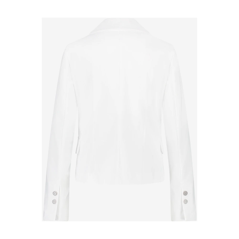 Jane Lushka Witte Technische Jersey Blazer White Dames