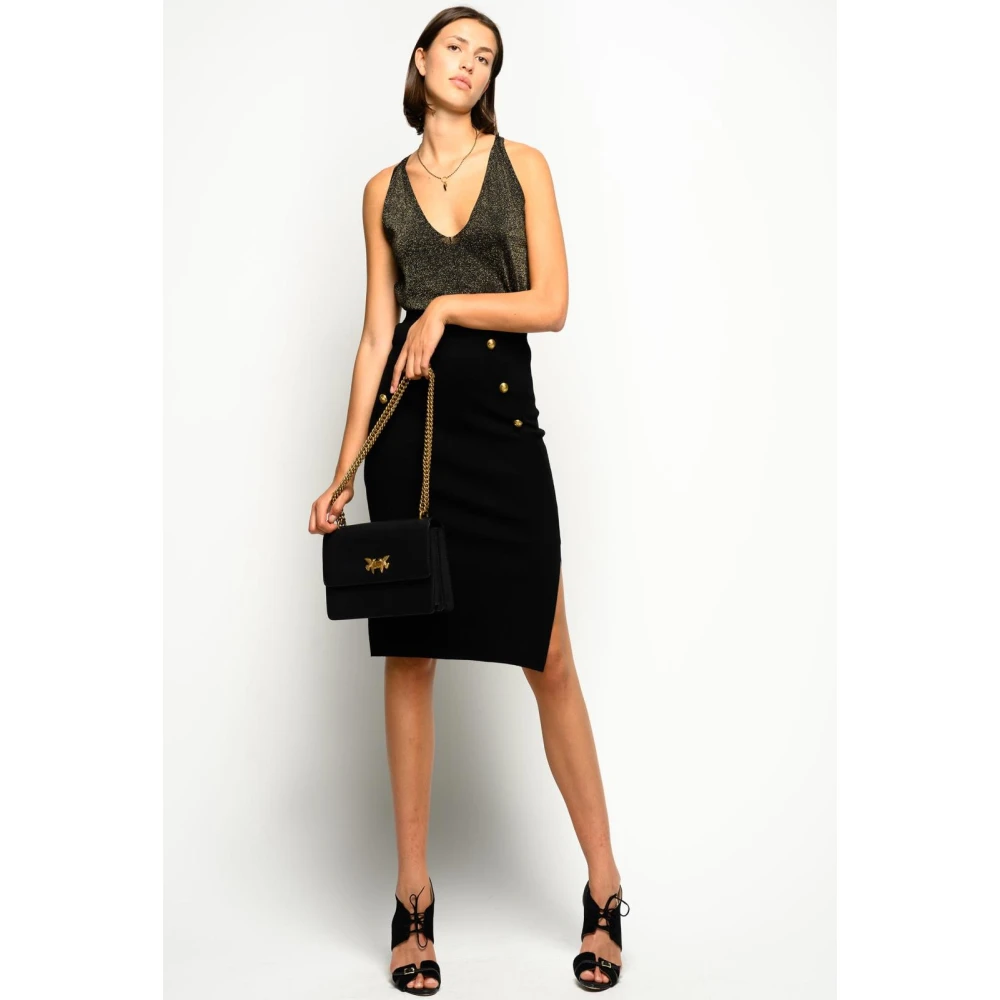 pinko Viscose Rok Black Dames