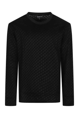 T-shirt med heltäckande logotyptryck i lång ärm