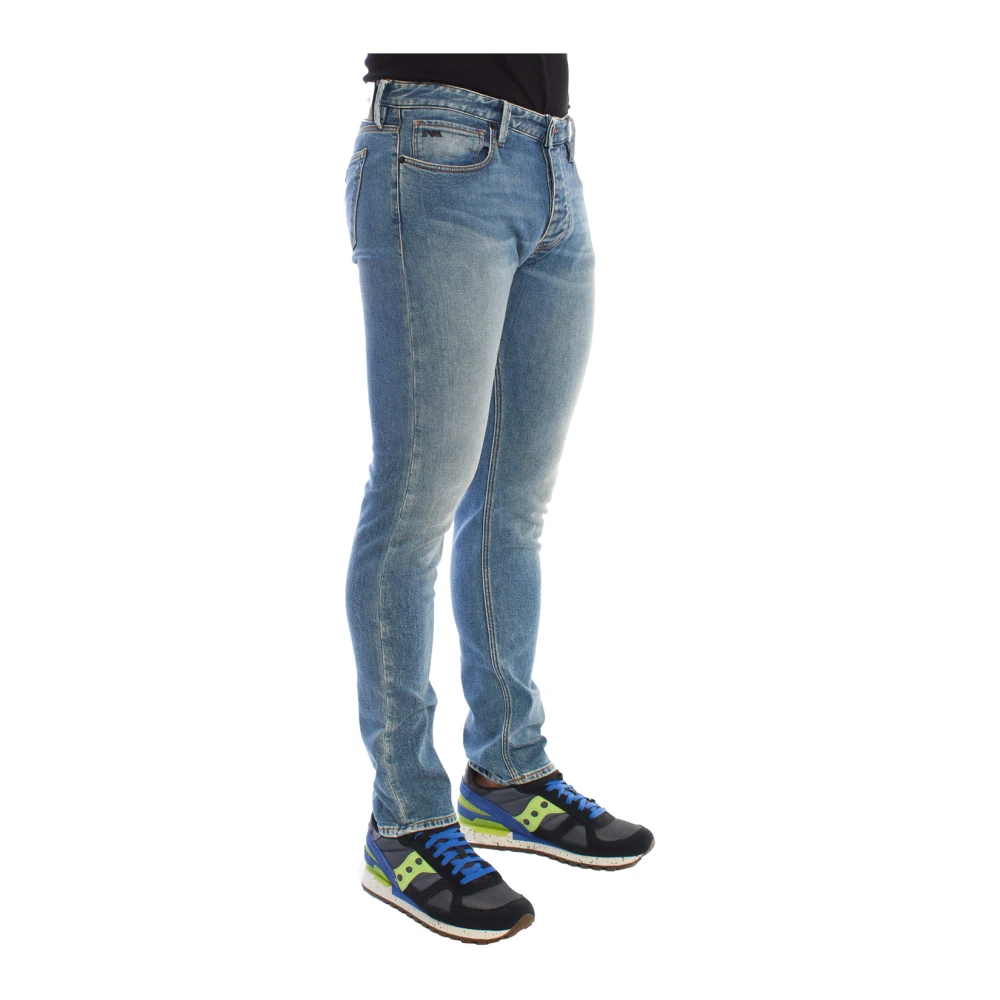 Emporio Armani Slim Fit Denim Jeans Blue Heren
