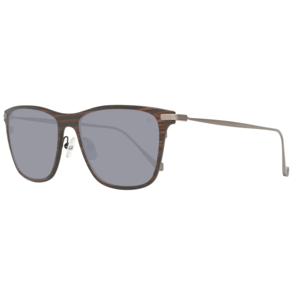 Hackett Men's Gray Sunglasses, One Size, Wood And Metal Grey Sunglasses