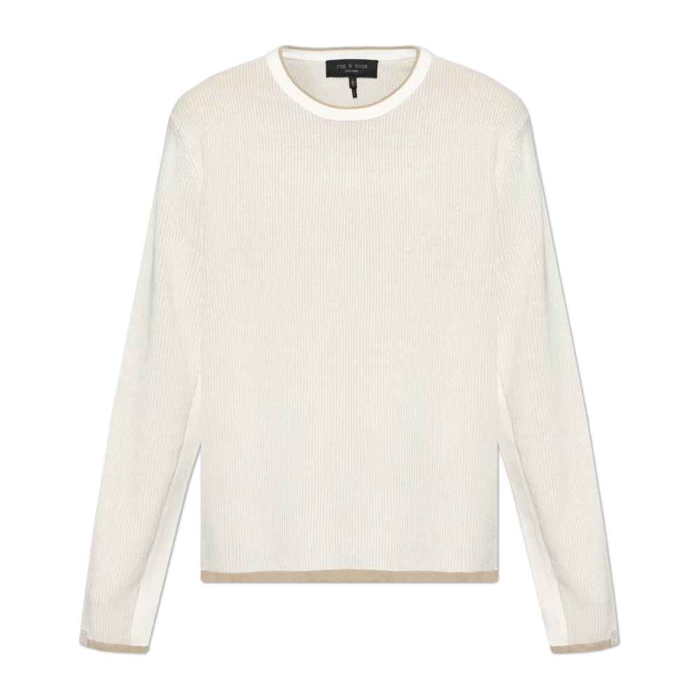 Rag & Bone Ronde hals trui Beige Heren