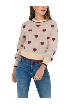 pull-en-tricot-imprime-beige-pour-lautomne-hiver