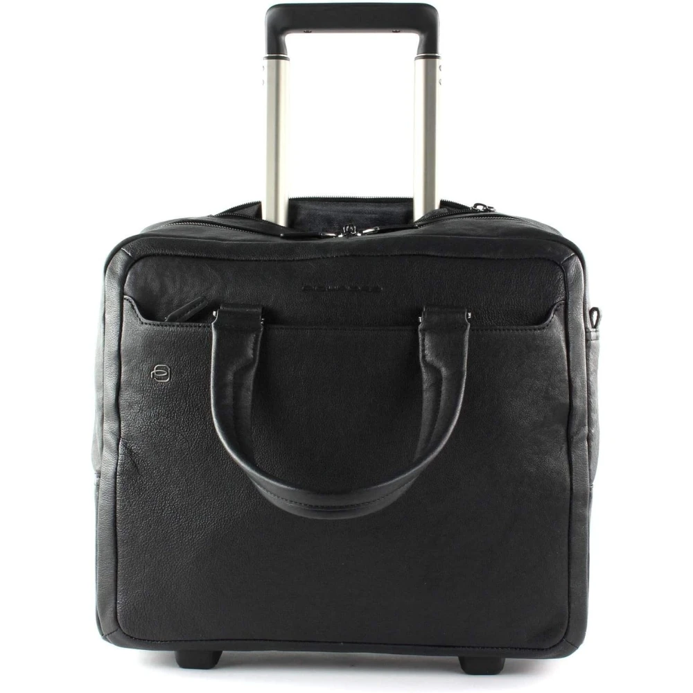 Piquadro Homme Noir Sacs, Taille: One Size Serviette D`Ordinateur À Roulettes Square