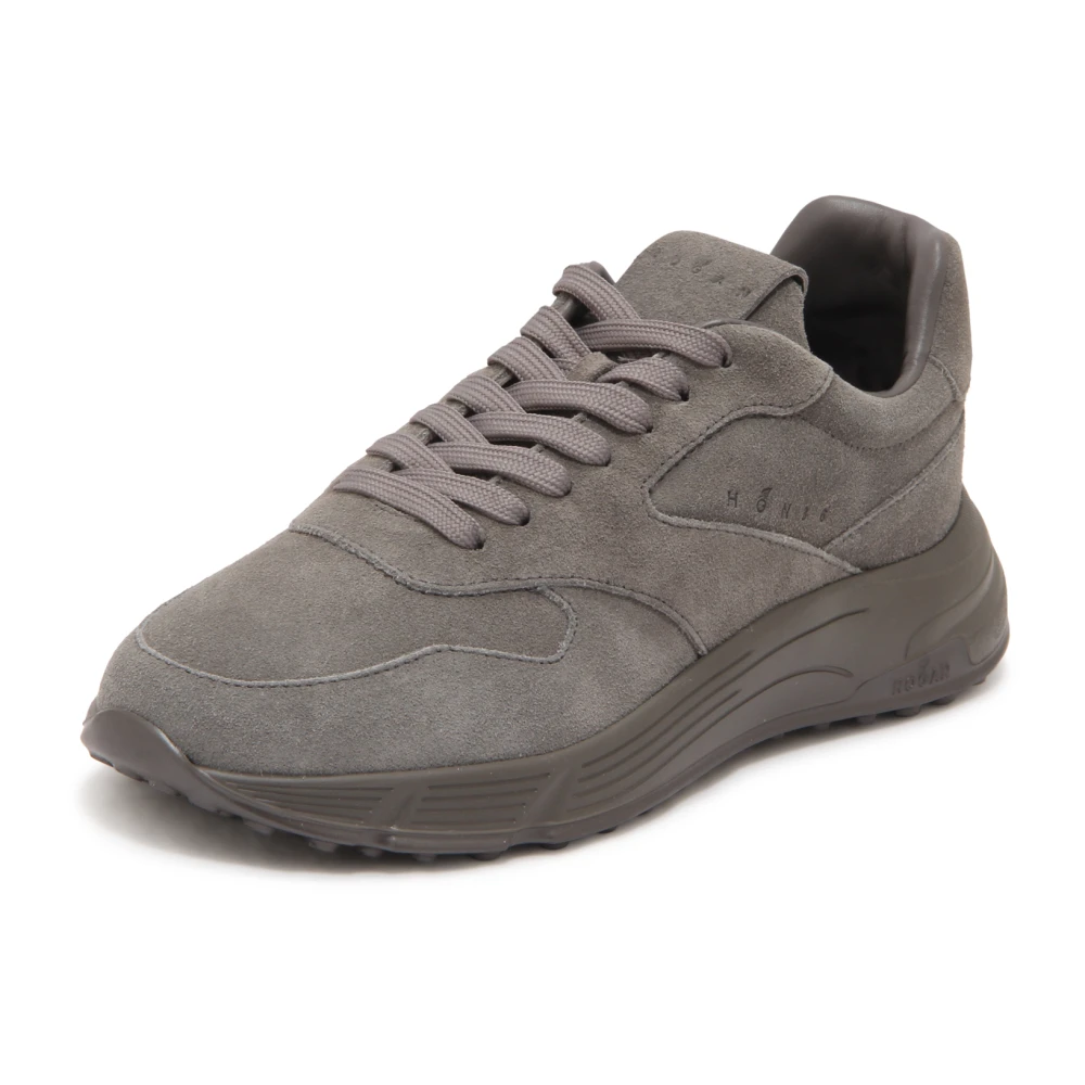 Hogan Hyperlight Suede Schoenen Heren Schoenen Grijs