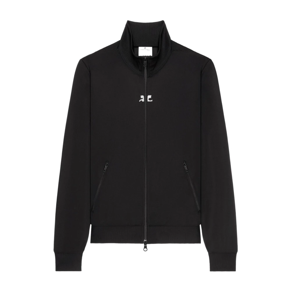 Courrèges Jersey Trainingspak Jas met AC Logo Black Heren