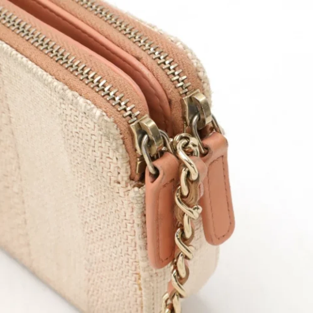 Chanel Vintage Pre-owned Canvas handbags Pink Dames