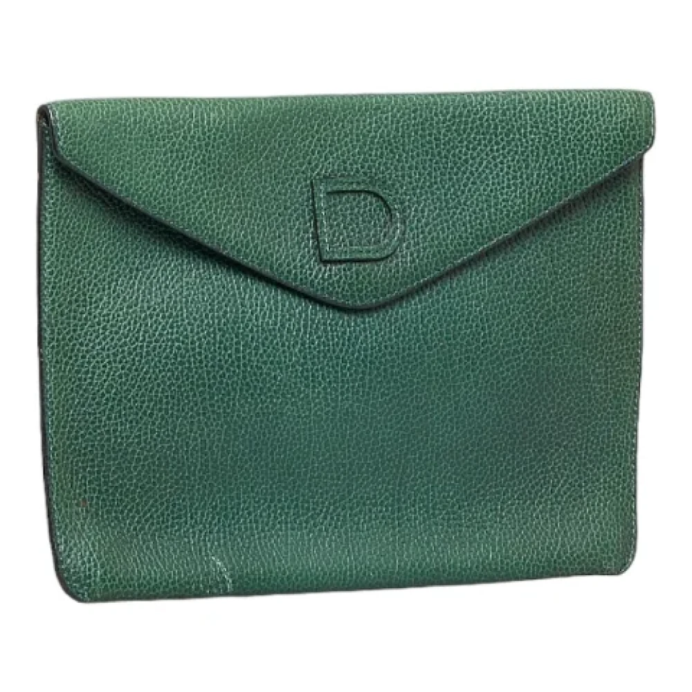 Delvaux Pre-owned Leather handbags Green Dames
