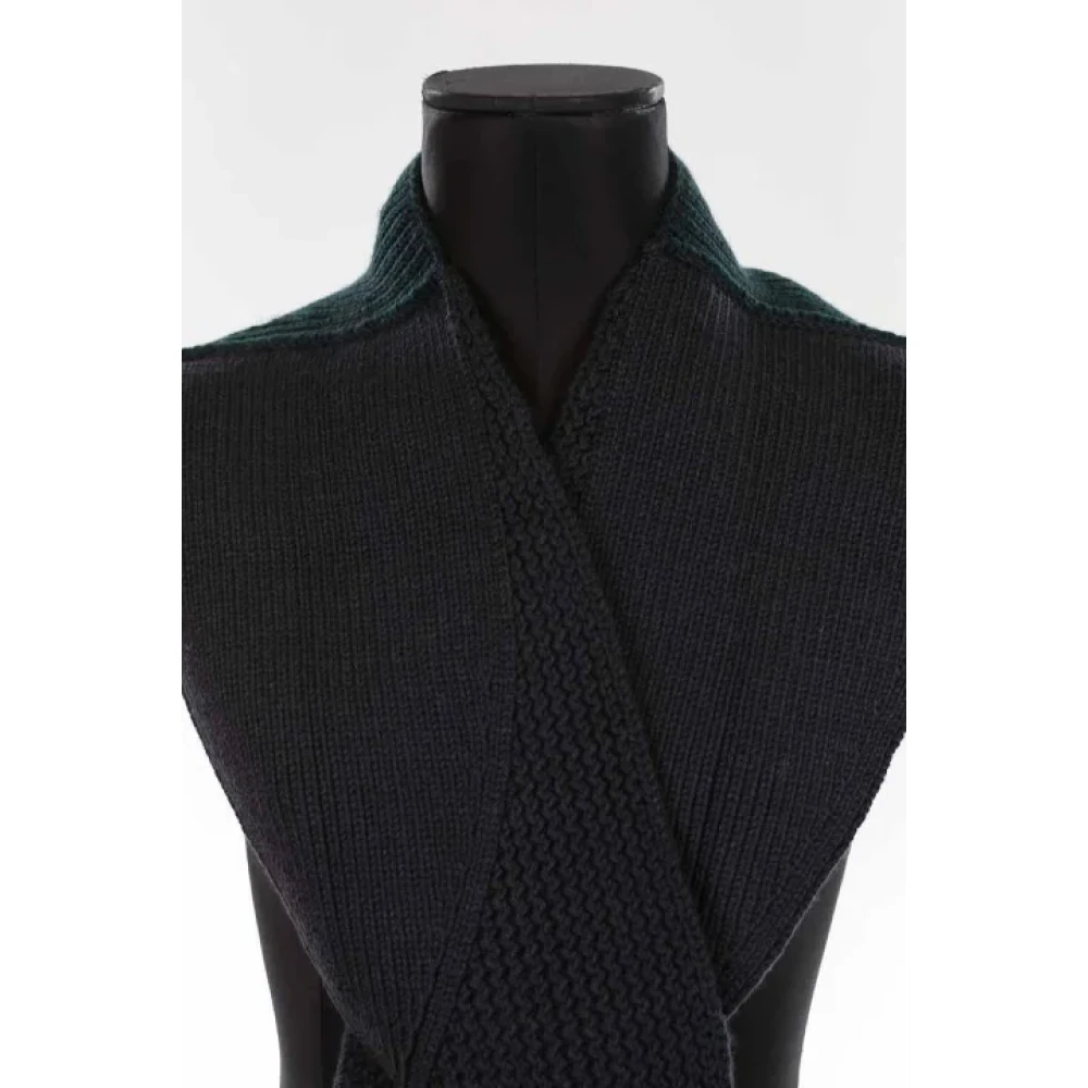 Louis Vuitton Vintage Pre-owned Wool scarves Black Heren