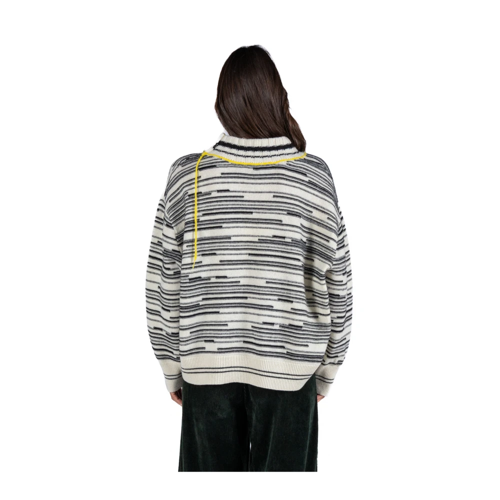 Phisique du Role Multicolor Jacquard Gebreide Trui Multicolor Dames