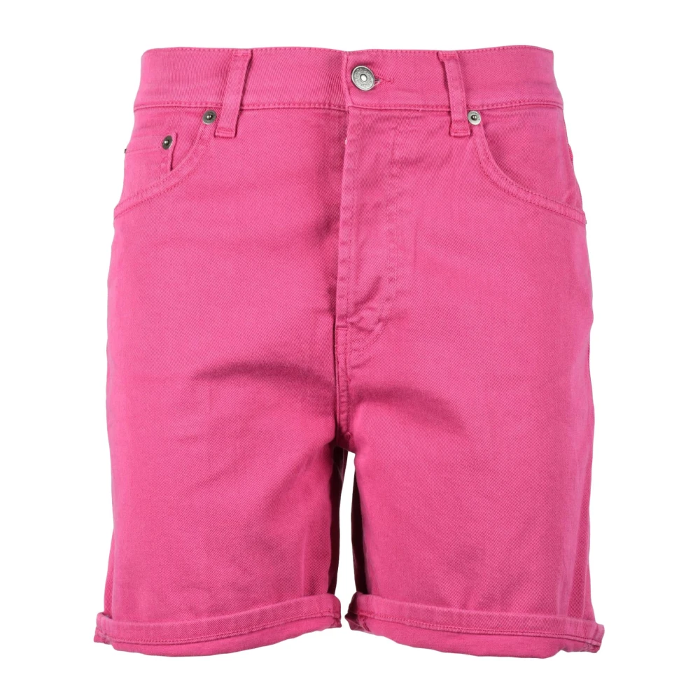 Dondup Katoenmix Stretch Shorts Pink Dames