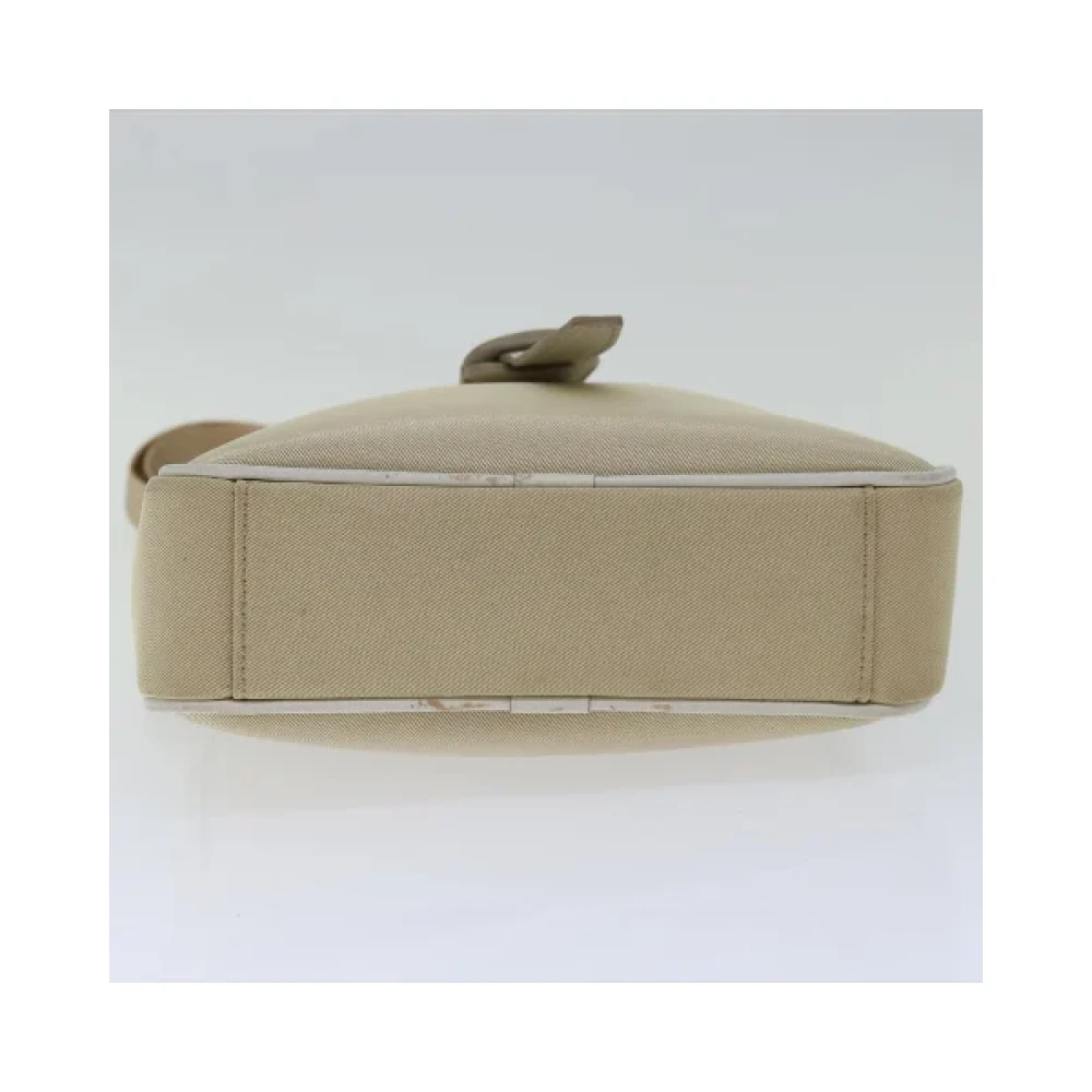 Burberry Vintage Pre-owned Cotton shoulder-bags Beige Dames