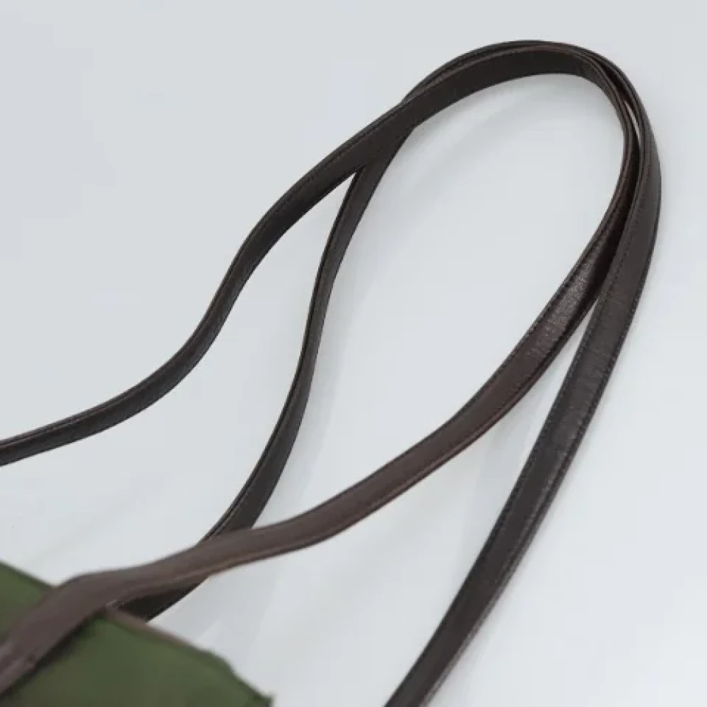 Prada Vintage Pre-owned Leather shoulder-bags Green Dames