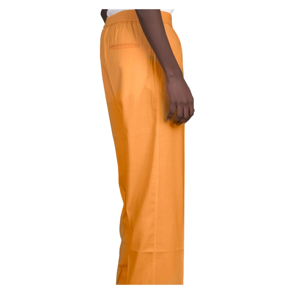 Bonsai Elegante Wollen Losse Broek Yellow Heren