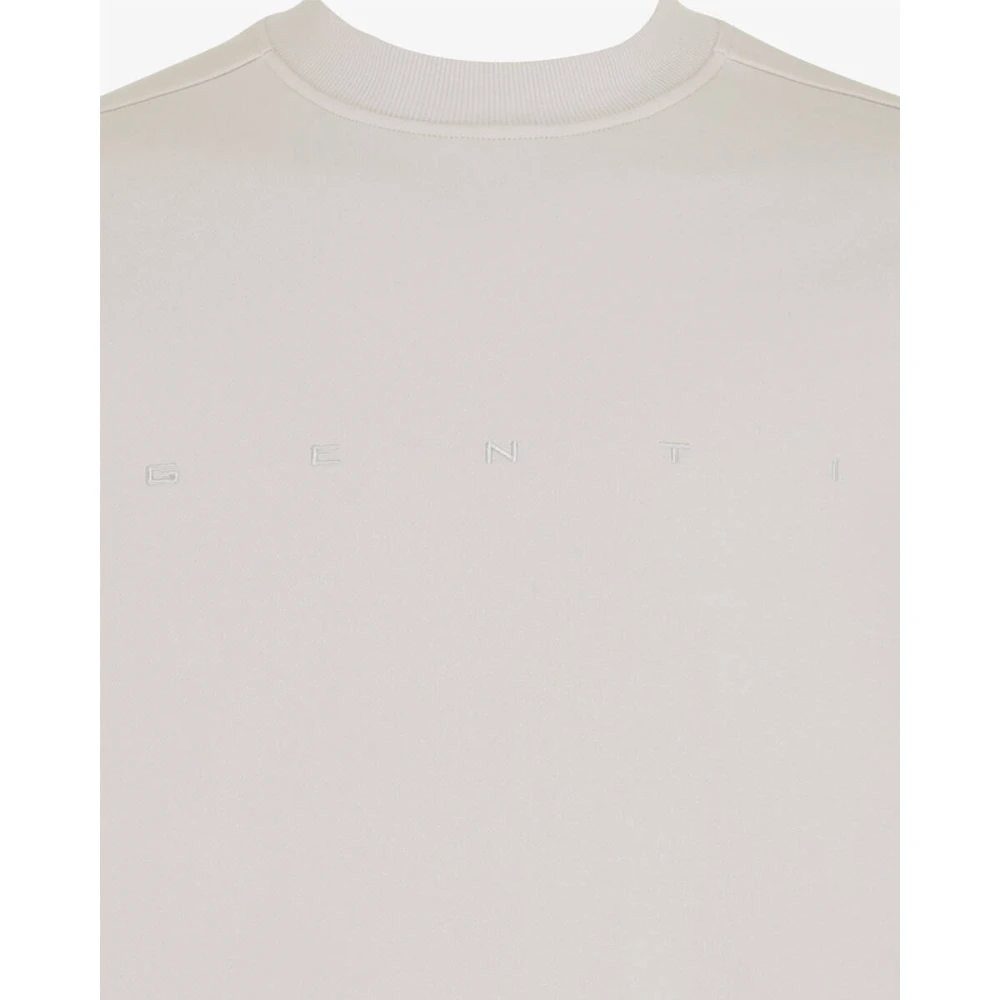 Genti Stijlvolle Sweatshirt Beige Heren