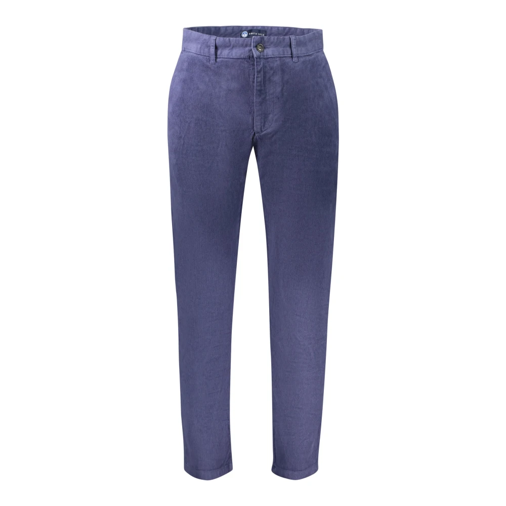 North Sails Men's Blue Slim-Fit Velvet Trousers
