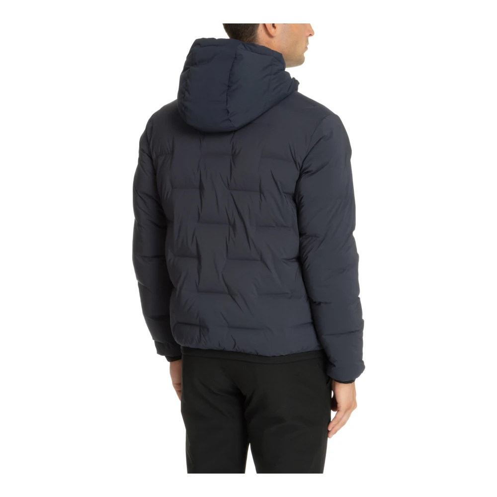 Emporio Armani EA7 Ritssluiting Effen Logo Zakken Jas Blue Heren