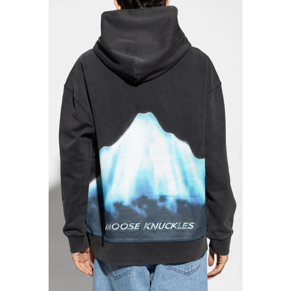 Moose Knuckles Hoodie Gray Heren