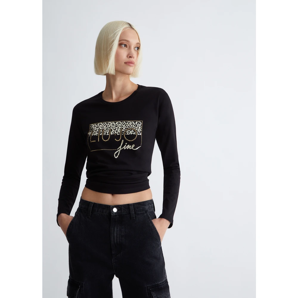Liu Jo Stijlvolle T-shirt Black Dames