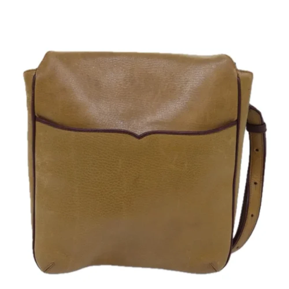 Cartier Vintage Pre-owned Leather shoulder-bags Beige Dames