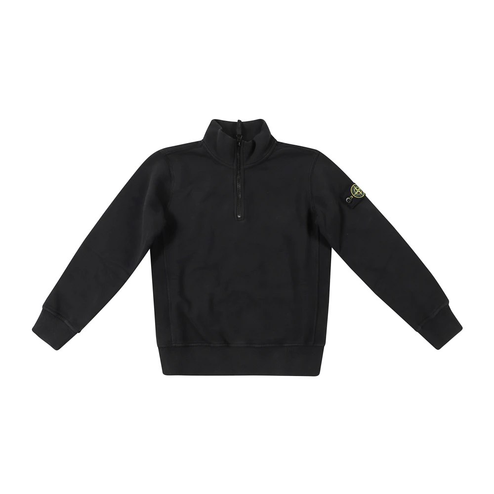 Stone Island Boys Black Kids Sweatshirts, 8 Y, Jumpers For Men