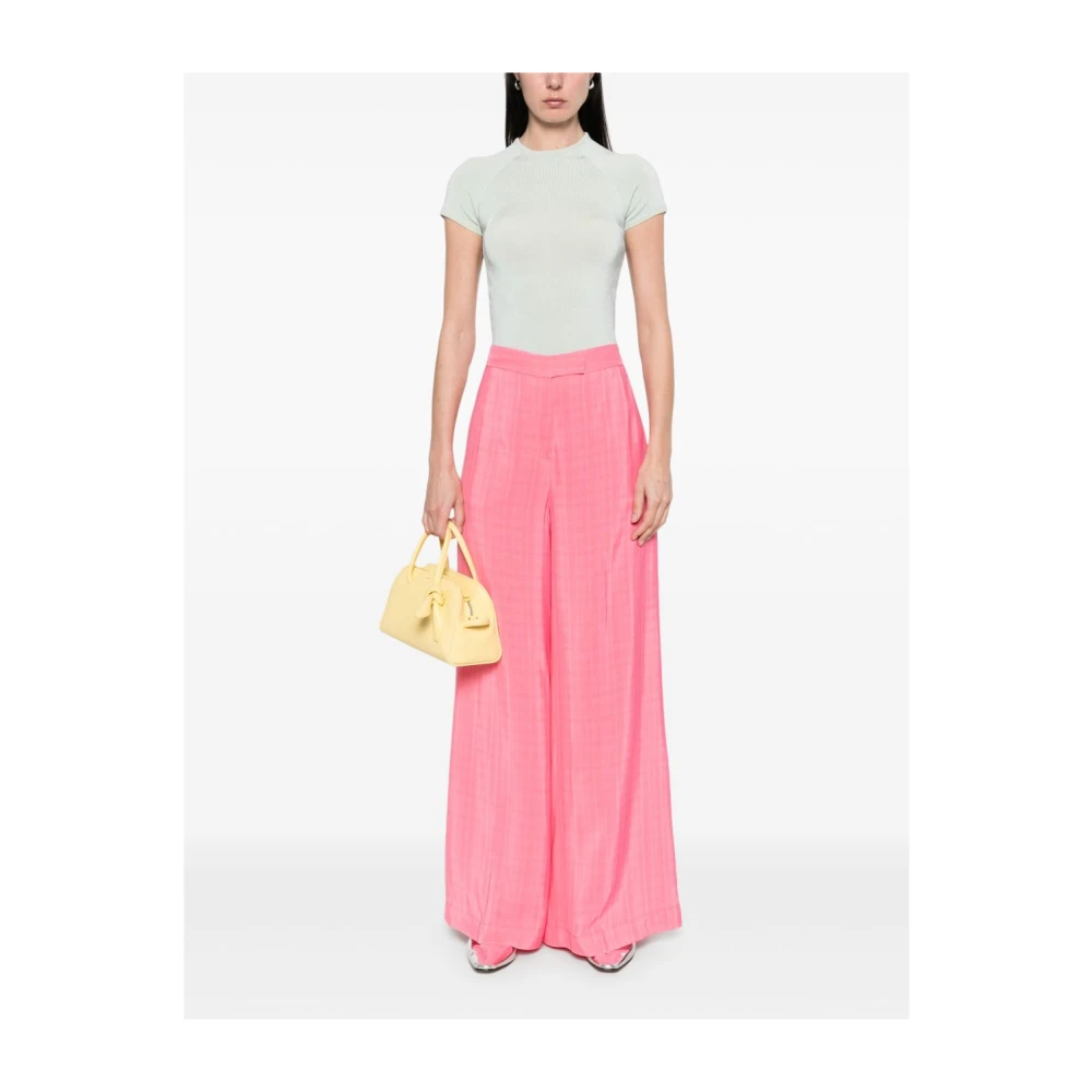 Semicouture Roze Elegante Broek Pink Dames