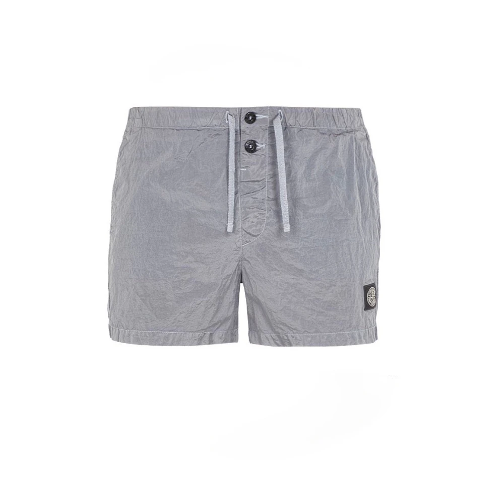 Stone Island Casual Shorts Gray Heren
