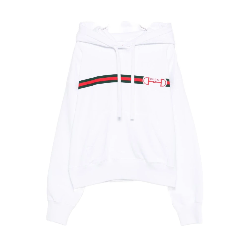 Gucci Women's White Hoodies, L, Jumpers