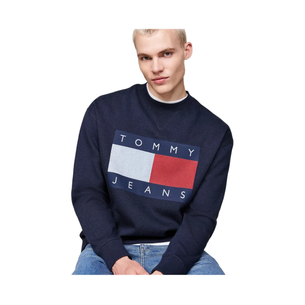 Tommy Jeans Crewneck Sweatshirt Blue Heren