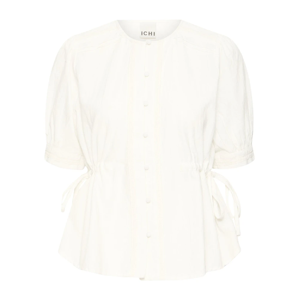 Ichi White Blouses - Female - Blouses - Xs - Blouses & Shirts